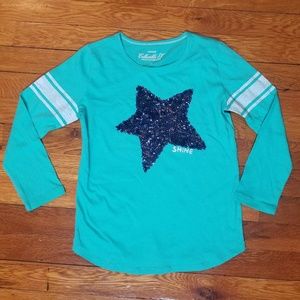 Crewcuts Girls' Sequin Star T-shirt